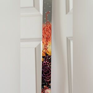 Ed Hardy Floral Gradient Wall Strap in Orange, Pink & Black